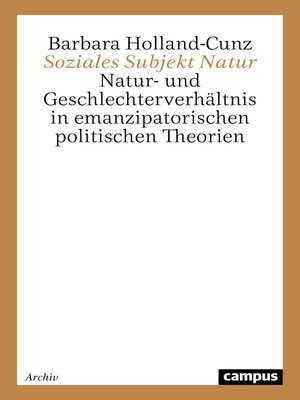 cover image of Soziales Subjekt Natur